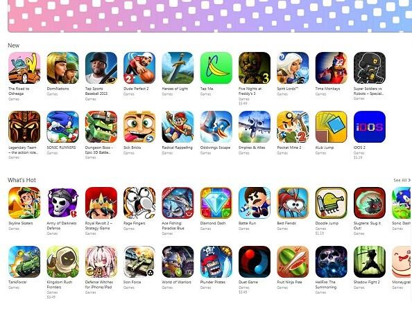 美国App Store游戏板块变动:或减少30%-90%下