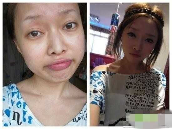 网络女孩们<em>妆前妆后</em>雷人大<em>对比</em>_游戏_腾讯网