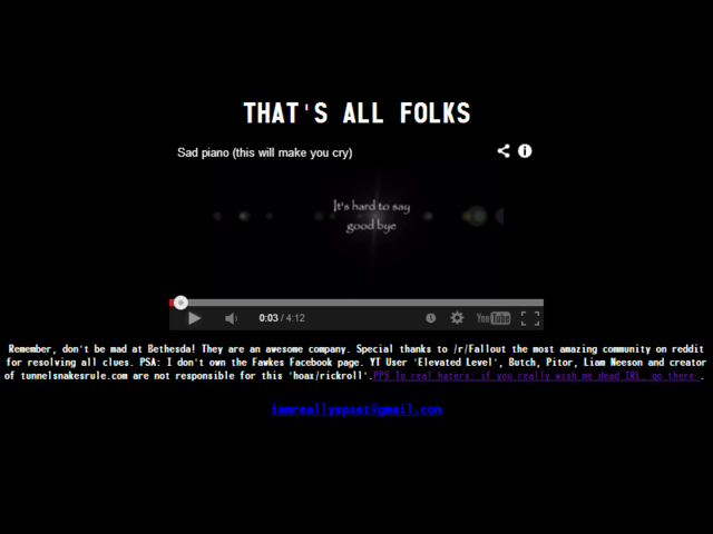 网友自曝辐射4官网为恶作剧 神秘倒计时终止