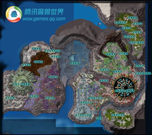 水下区域瓦斯琪尔中文地理地图曝光