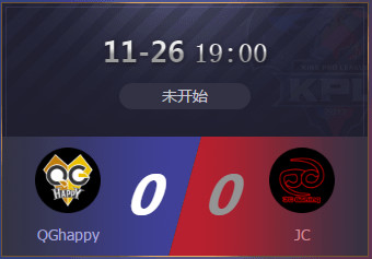 KPL胜者组第一轮前瞻:JC大战QGhappy 猫神纵