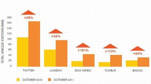 2011年社交网站报告:中国覆盖率达53%