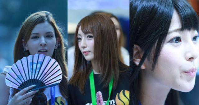 请来的日本女星,从左至右为泷泽萝拉,上原亚衣和冬月枫,12年风头无二