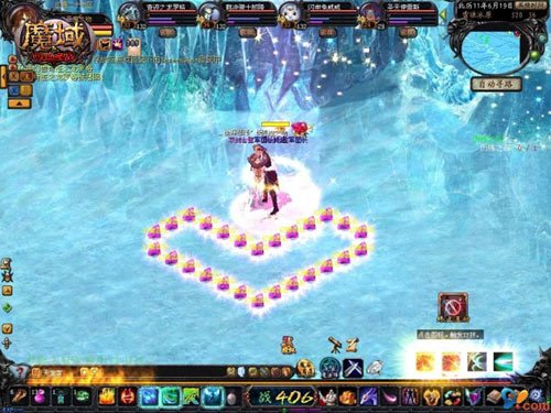 来《魔域》领取康乃馨 献给母亲的爱