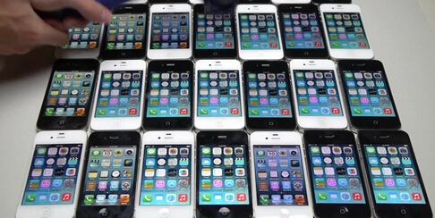 ����������&ldquo;�ֻ���Ϸ&rdquo;��һ����������ʮֻiPhone