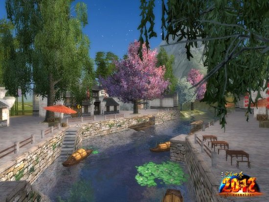 《完美世界国际版》江南小镇赏桃花