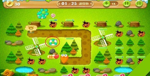 《保卫萝卜2》第17关丛林主题攻略