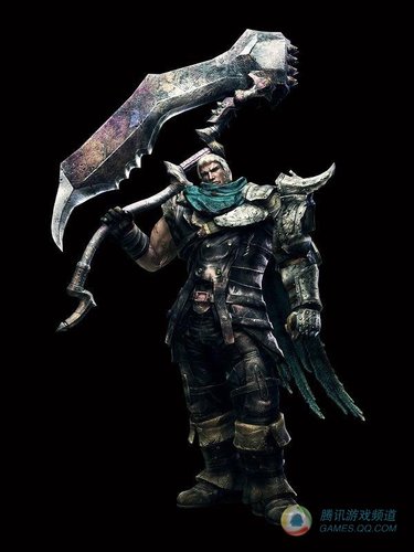 《骑士契约》壮汉与美女人物设定图