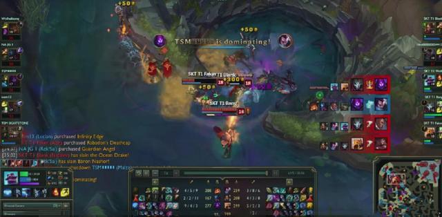 LOL����ѵ������ͼ���� SKT����սʤTSM
