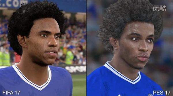 FIFA 17\/实况2017画面对比:差别如此巨大