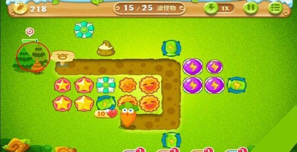 《保卫萝卜2》第17关丛林主题攻略