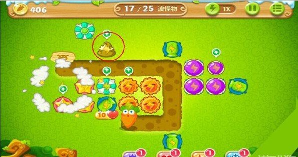 《保卫萝卜2》第17关丛林主题攻略