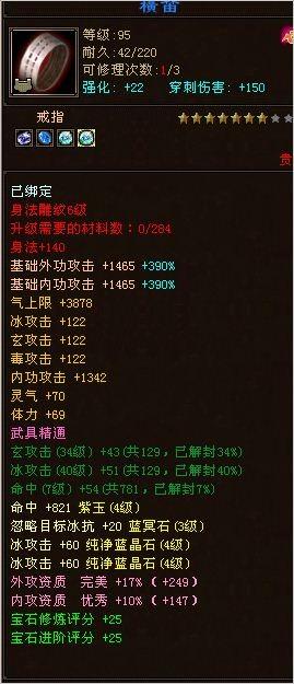 顶变金刚5体四属性攻击EM装备评分15W+