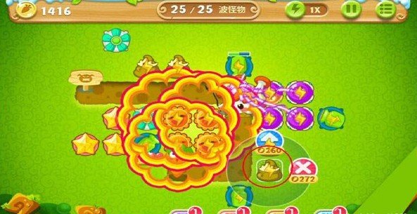 《保卫萝卜2》第17关丛林主题攻略