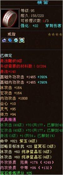 顶变金刚5体四属性攻击EM装备评分15W+