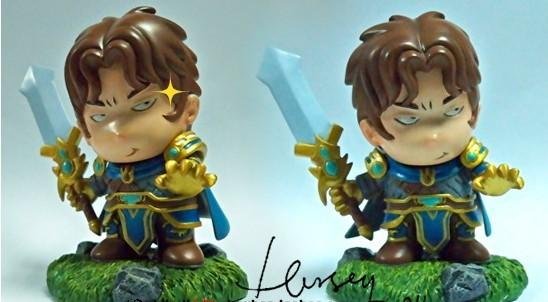 lol九尾狐盖伦两款手办 starswar7现场首发