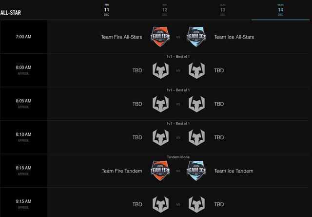 官方公布全明星赛程 厂长将在首轮单挑MaRin