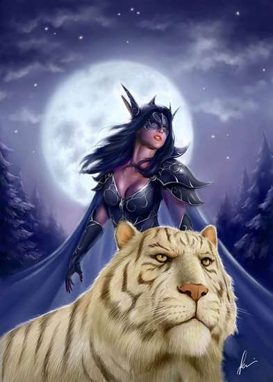 魔兽世界女英雄：月之女祭司——泰兰德