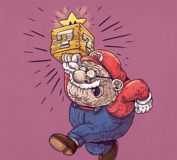 当动漫人物们都纷纷变老后 雷神你还拿的动锤