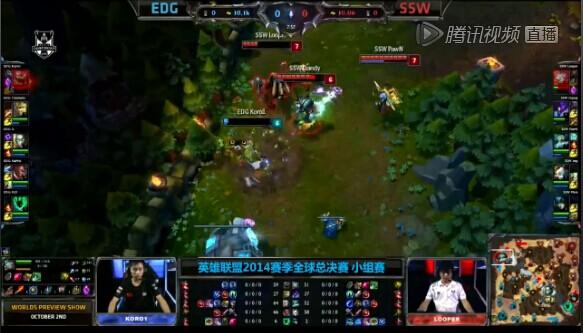 S4总决赛揭幕战Imp爆炸输出 EDG憾负SSW