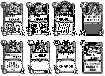 国外同人团队开发《炉石传说》gameboy版本