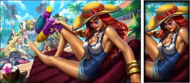 LOL测试服:泳池派对女枪原画更新 瑞兹再遭削弱