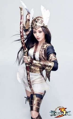 美丽可爱MM代言网游图片