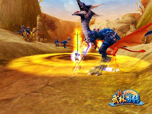 偃月刀舞斩BOSS《新武林外传》开新服