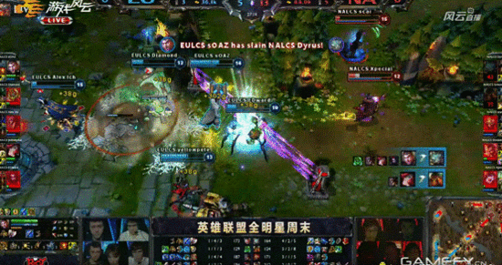 LOL全明星赛第二日:北美晋级四强 欧洲被淘汰