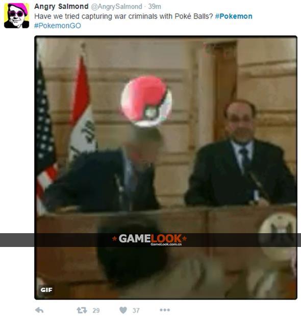 如果当年扔给布什的是Pokeball…