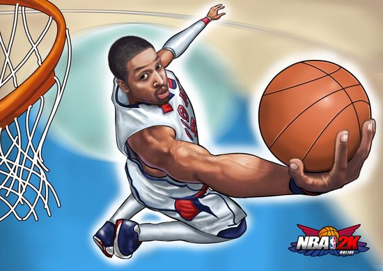 《nba2kol》给力插画:詹韦组合+大姚