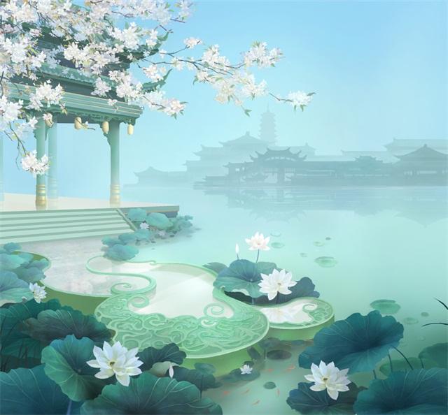 《云裳羽衣》中的庭院最大程度上还原了中国古代建筑风貌,运用了水墨