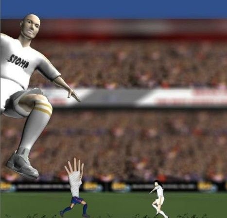 佩佩踩踏梅西变身热门游戏 皇马贵族历史遭破