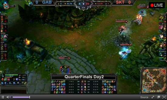 S3总决赛四强战GAB对阵SKT1第一场战报