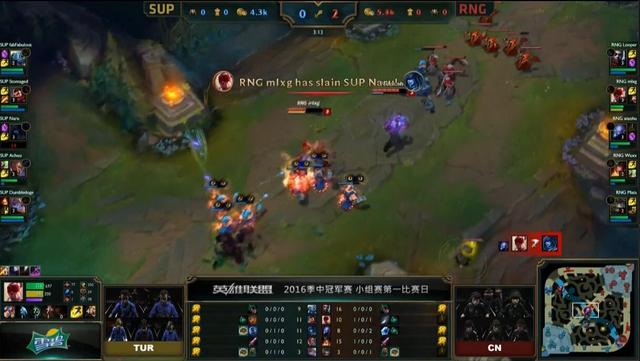 MSI首日第六场:RNG轻松取胜 小虎瑞兹掌控雷