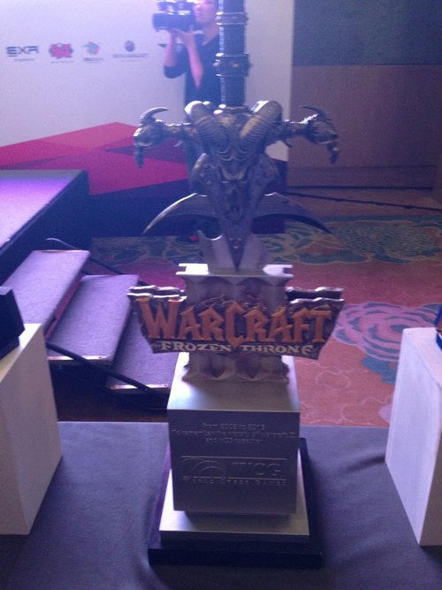 WCG2013世界总决赛新闻发布会曝魔兽奖杯