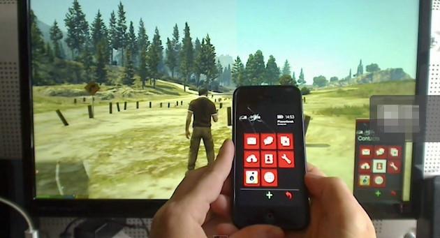 掏手机开始游戏 玩家自制《GTA5》手机控制器