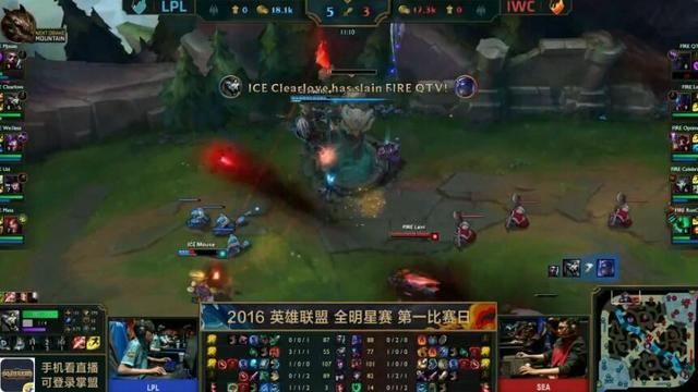 全明星赛区对抗赛:韦神厂长carry全场 LPL轻取