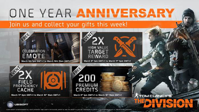 《全境封锁》周年庆典开启 今年将推免费内容