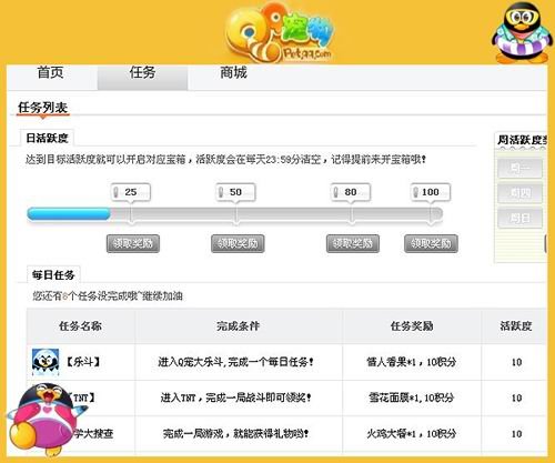 QQ企鹅社区网页好处多任务商城一点通