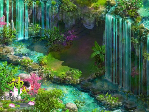 神武再现西游记场景 水帘洞高老庄