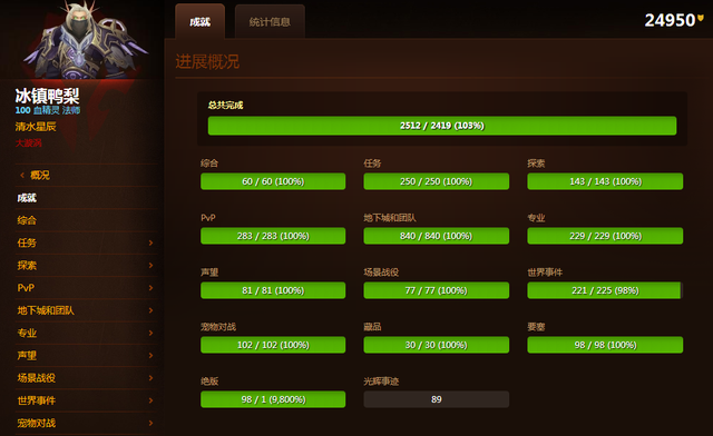 毅力可嘉!魔兽国服出现全成就达成玩家