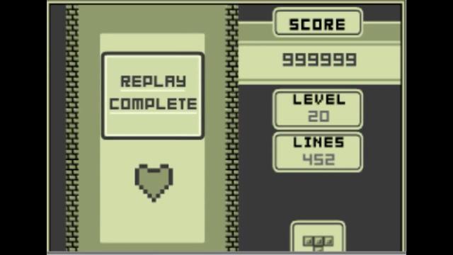 玩了半年!牛人将俄罗斯方块分数玩至999999