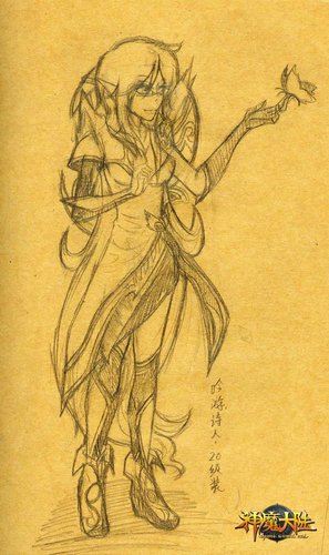《神魔大陆》玩家手绘游戏人设