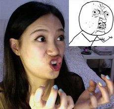 <em>神一样的妹子</em>模仿暴走漫画表情