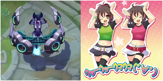 DJ娑娜皮肤诞生的背后舞蹈源于呆萌焦糖舞_游戏_腾讯网