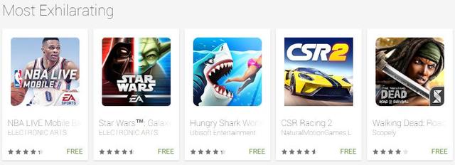 谷歌评北美区2016年度最佳游戏：《皇室战争》当选