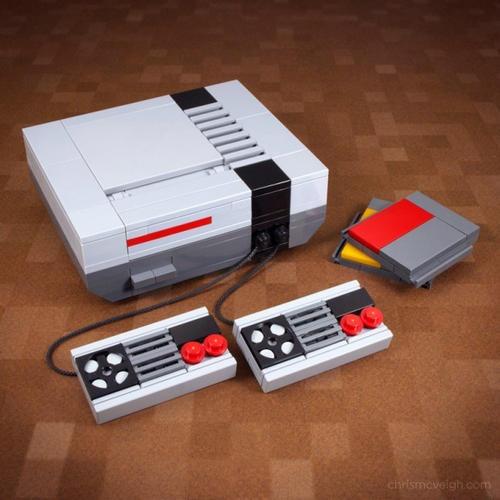 达人用乐高积木打造超赞NES游戏机模型