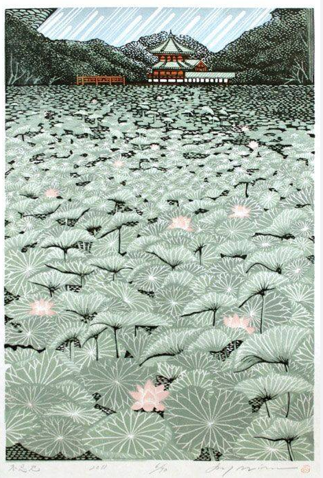 日本艺术家Ray Morimura的木刻版画