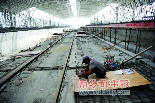 广珠城轨珠海站目前半停工 年底通拱北没戏